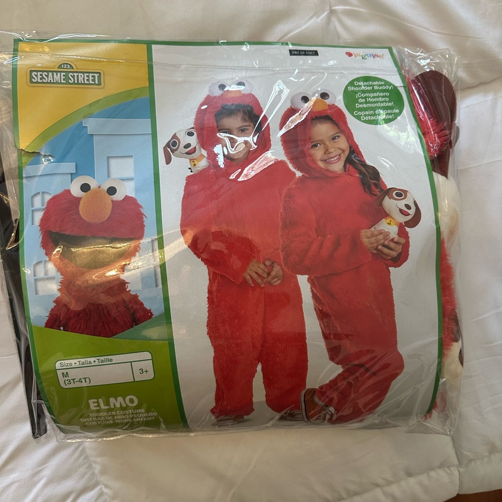 Sesame Street Elmo Costume for Kids - Vibrant Red